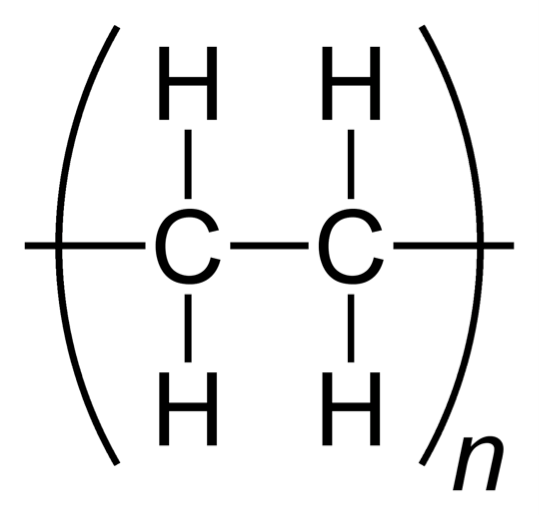 فرمول شیمیایی پلی‌اتیلن با چگالی بالا (HDPE)